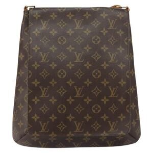 Louis Vuitton Monogram Musette Shoulder Bag Brown